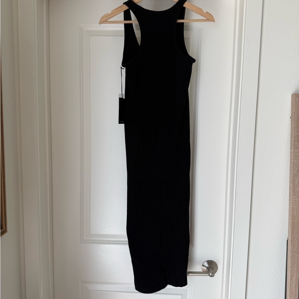Civil Regime No Tomorrow Black Racerback Midi Dress - Size Small